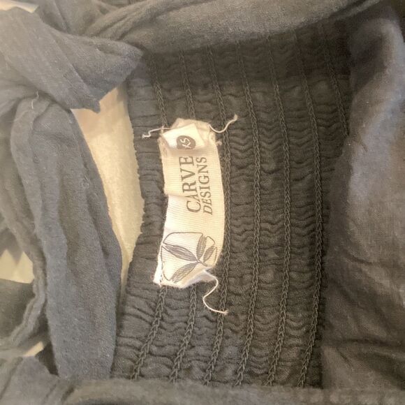 Carve Design 100% Organic Cotton Black Tier Tie Shoulder Prairie Kiera Dress XS - Picture 7 of 10